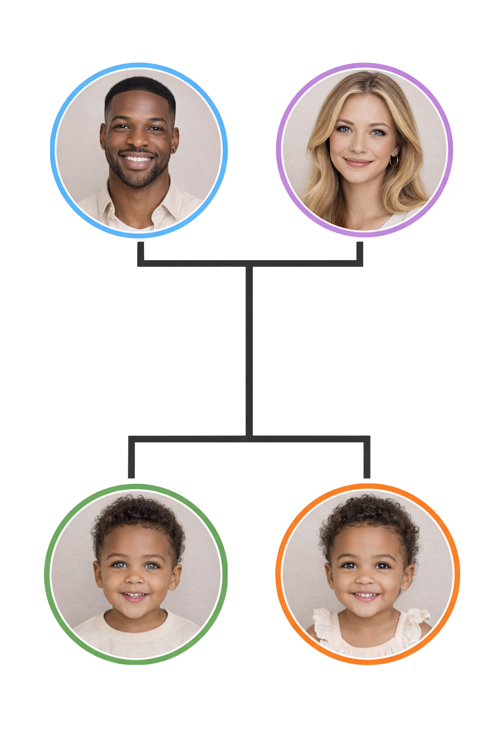 Baby Generator Pro - AI baby generation app showing tree illustration
